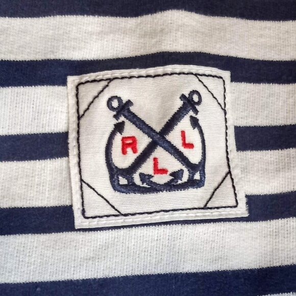 Lauren Ralph Lauren Navy Stripe Cotton Jacket - Picture 8 of 10